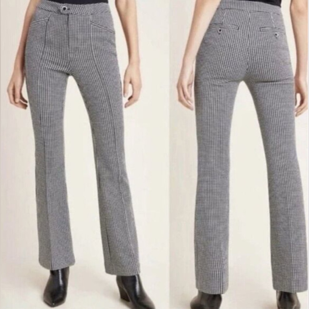 Anthropologie Houndstooth The Essential Trouser